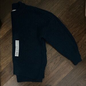 Elegant Navy Crewneck Sweater